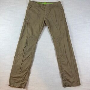 Hugo Boss Green Label Mens Chino Pants Tan Khaki Slim Fit Trousers 36R